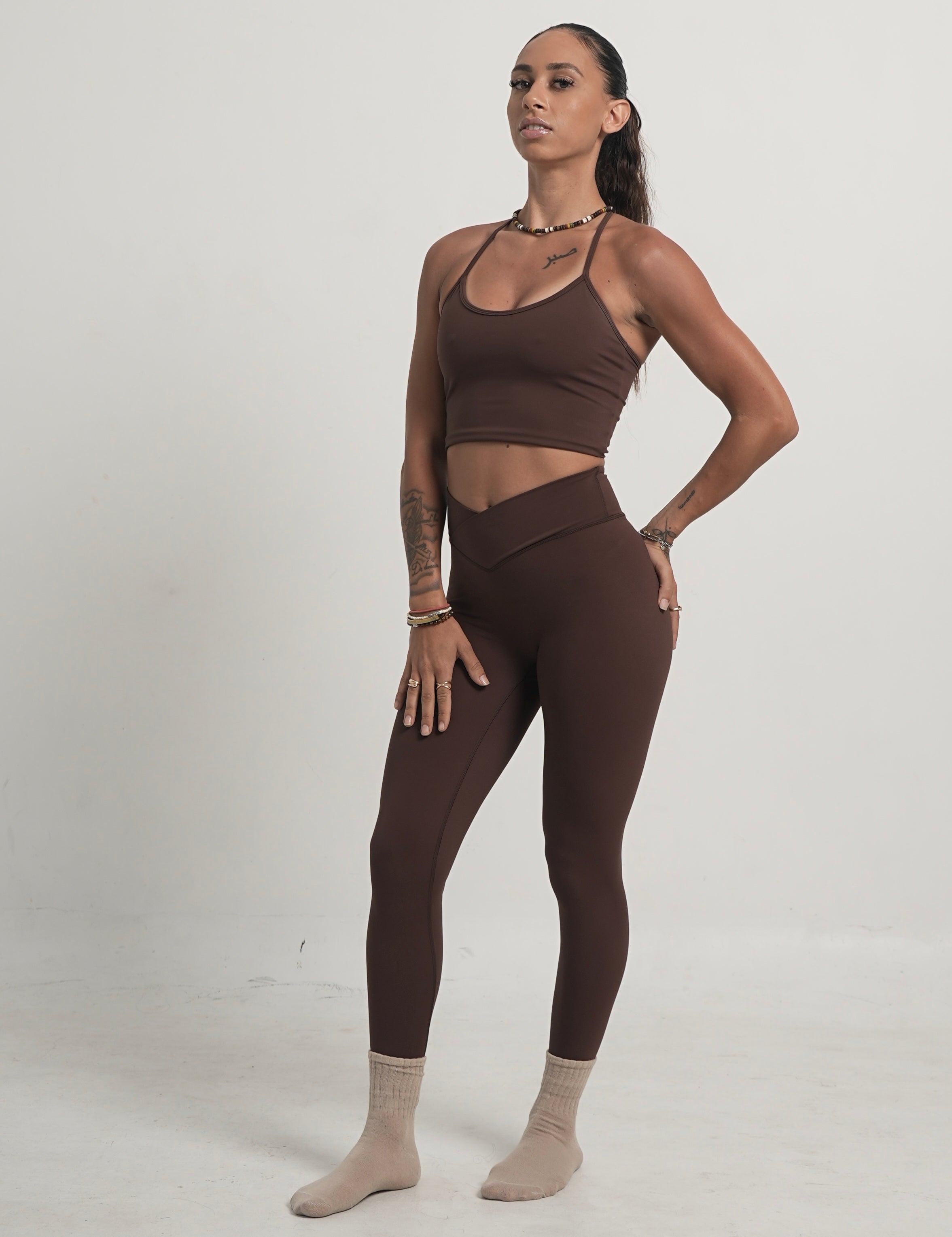 L'ESSENCE - Legging taille haute en V
